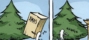 Mojo Decorates the Tree
