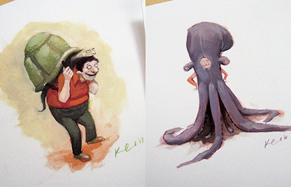 Octokid and Turtleman Prints